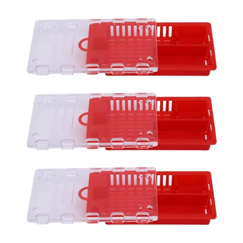 Mingzhe Kunststoff-Bienen Königin Transport Fänger Beobachtet Effizient Leichte Ausrüstung für Imker (Rot) von Mingzhe