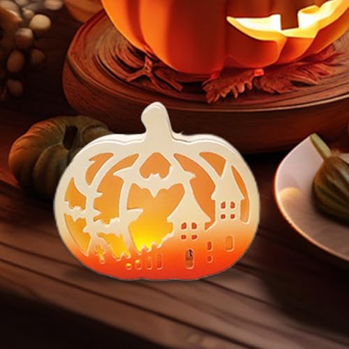 Silikonformen Gießformen Kürbis Silikonform Kürbis mit Sockel Hohlkürbis Teelicht Silikonform Kerzenformen zum Gießen Silikon Herbst Gips zum Gießen Giessformen für Halloween Deko von Minhaxue