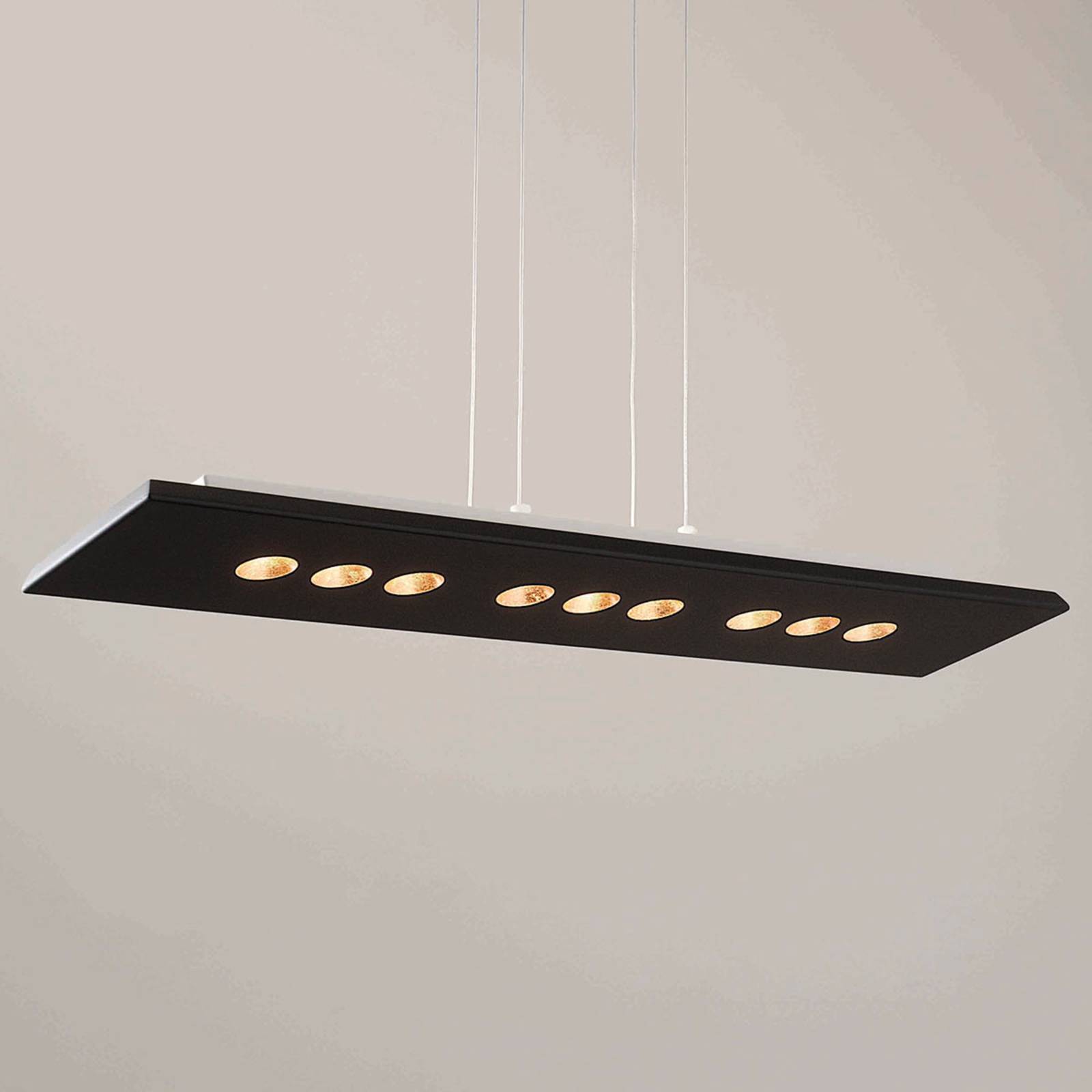 ICONE Confort LED-Hängeleuchte in schwarz-gold von ICONE