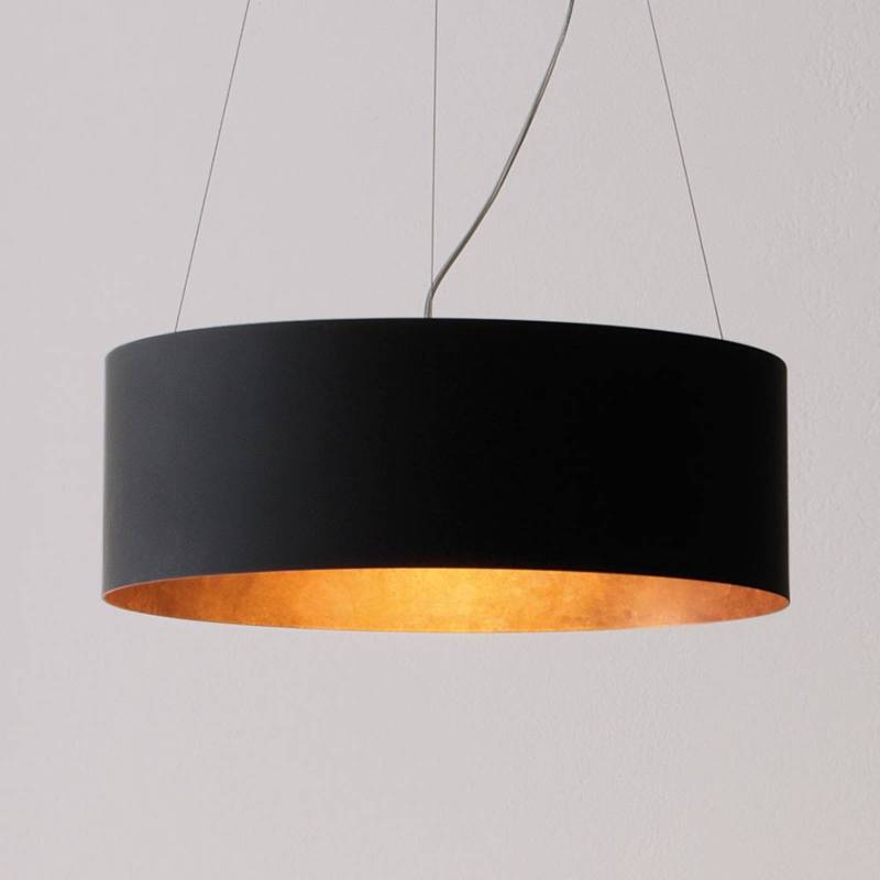 ICONE Olimpia LED-Hängeleuchte, schwarz-kupfer von ICONE