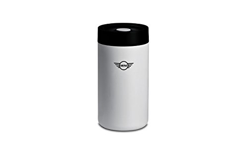 MINI Thermobecher mit Aufdruck des MINI-Flügel-Logos und Deckel mit integriertem Teebeutelhalter. 300 ml 80282445702 von MINI