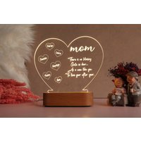 Personalisierte Mom Lampe - Geburtstagsgeschenkidee Für Mutter Oma Nana Verliebte Geschenke Von Muttertagsgeschenkideen Mamageschenk von MiniDecorShop