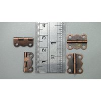 16 X 13 Mm - 8X Miniatur Türscharnier | Rotbronze #021 Kleine Scharniere Puppenhaus Metall Schmuckschatulle von MiniHands