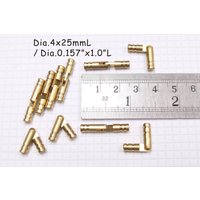 Dia0.157 "x1.0"L /Dia.4mmx25mm - 10Pcs Kleine Messing Fass Scharnier Holzkiste Puppenhaus Scharniere Miniatur Schrank von MiniHands