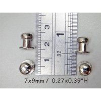 Durchmesser 7x9mm - 4 Stück Kleine Silberne Schubladenknäufe Türknäufe Kleiner Schrankknopf Knauf Metallknopf von MiniHands
