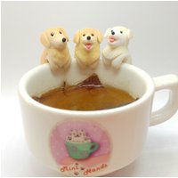 Golden Retriever Teebeutelhalter - Geschenke Hundeliebhaber Tassendekor von MiniHandsCrafts