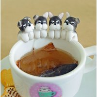 Schnauzer Teebeutelhalter - Zwergschnauzer Geschenke von MiniHandsCrafts