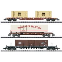 MiniTrix 18702 N 3er-Set Containerwagen der DB von MiniTrix