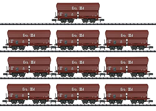 MiniTrix T15458 Display mit 10 Selbstentladewagen Erz IIId der DB MiniTrix T15458 Display mit 10 Selbstentladewagen Erz IIId der DB von MiniTrix