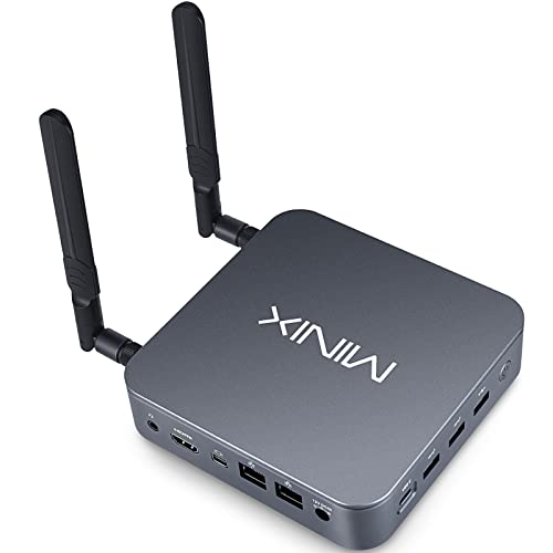 MINIX NEO J51-C8 Max Mini Computer, 8GB/512GB M.2 PCIe NVMe SSD Windows 11 Pro, Aluminum/Wi-Fi6/Dual 2.5GB LAN/USB-C/Triple Display/4K/Auto Power On/PXE Boot/RTC/Vesa Mount MINIX NEO J51-C8 Max Mini Computer, 8GB/512GB M.2 PCIe NVMe SSD Windows 11 Pro, Aluminum/Wi-Fi6/Dual 2.5GB LAN/USB-C/Triple Display/4K/Auto Power On/PXE Boot/RTC/Vesa Mount von MINIX