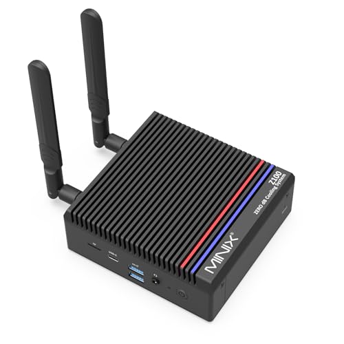 MINIX Z100-0dB Lüfterloser PC, Intel N100, 8GB DDR4, 256GB PCIe 3.0x4 SSD Win 11 Pro Desktop-Computer, 4K Dual Display /2,5G LAN/WiFi 6 / BT5.2/automatisches Einschalten MINIX Z100-0dB Lüfterloser PC, Intel N100, 8GB DDR4, 256GB PCIe 3.0x4 SSD Win 11 Pro Desktop-Computer, 4K Dual Display /2,5G LAN/WiFi 6 / BT5.2/automatisches Einschalten von MINIX