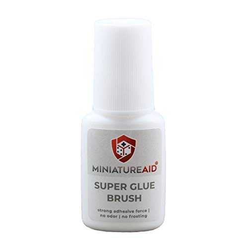 Perfekt für den Modellbau, Sekundenkleber 10g Pinselflasche, geruchsarm, keine ätzenden Dämpfe, transparent - hinterlässt keine weißen Rückstände … von MiniatureAid