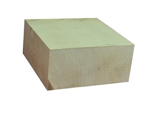 1 Stück Lindenholz unbehandelt zum Schnitzen oder drechseln 4,7x10x10 cm von Miniaturenbau-Lewen