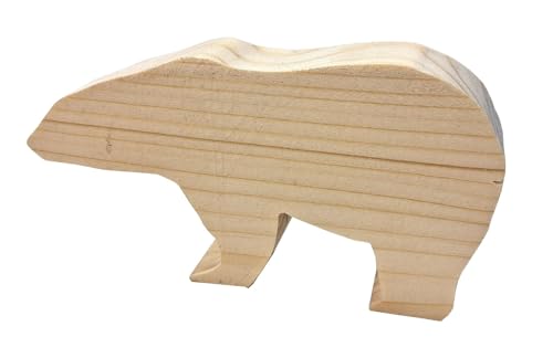 Eisbär, Rohling aus Fichtenholz, astfrei, zum Bemalen, 11x6x2cm Eisbär, Rohling aus Fichtenholz, astfrei, zum Bemalen, 11x6x2cm von Miniaturenbau-Lewen