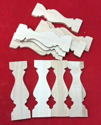 Miniaturenbau-Lewen 10 St. Geländerbretter aus Holz für Krippe, Puppenhaus, naturbelassen. 7 cm hoch Miniaturenbau-Lewen 10 St. Geländerbretter aus Holz für Krippe, Puppenhaus, naturbelassen. 7 cm hoch von Miniaturenbau-Lewen