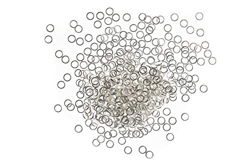 400x Biegeringe Ringe Jumprings Spaltring Verbindungsringe DIY versilbert 5mm von Miniblings