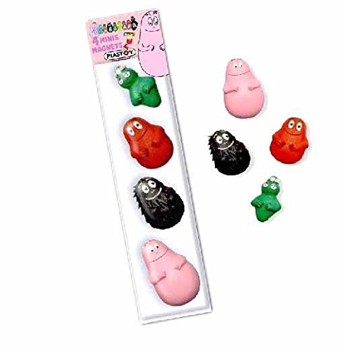Miniblings 4er Set Barbapapa Magnete - Lustige Starke Kühlschrankmagnete für Magnettafel und Pinnwand - Mini magnetische Figuren aus Kunststoff von Miniblings