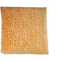 Kissen Dekokissen Miniblings 37x37cm Flauschig Nickistoff Leopard Muster Orange von Miniblings