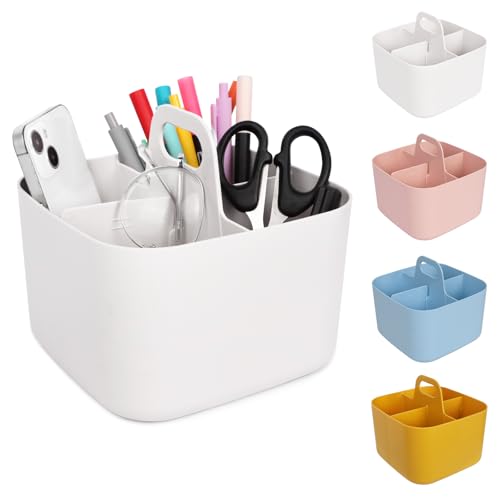 Minicoco Nachttisch-Organizer, Mehrzweck-Caddy Organizer, Küchen-Caddy Dusch-Caddy (weiß) von Minicoco