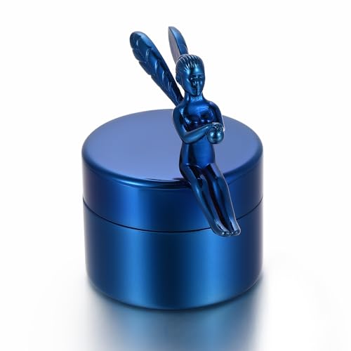 Minicremation Kleine Urne für menschliche Asche, schöne Mini-Sharing Urnen mit exquisiten Box Kremation Lagerung Keepsake Memorial und Asche für geliebte Menschen (G010-Blue) von Minicremation