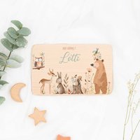 Personalisierte Frühstücksbrettchen Mit Niedlichen Tiermotiven - Ein Liebevolles Geschenk Für Kinder Zum Geburtstag Oder Zur Taufe von Minihelden