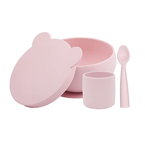 MinikOiOi BLW Set I - Pinky Pink 101070055 Silikon-Fütterungsset von Minikoioi