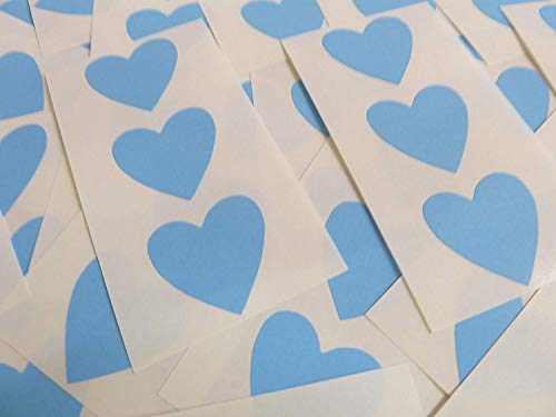 28x28mm Hellblau Herzförmig Etiketten, 60 Selbstklebende Farbcode Sticker, Klebend Herzen für Handwerk und Deko 28x28mm Hellblau Herzförmig Etiketten, 60 Selbstklebende Farbcode Sticker, Klebend Herzen für Handwerk und Deko von Minilabel