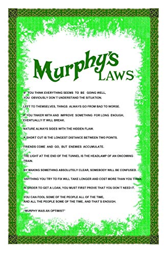 'Murphy's Gesetz' Geschirrtuch Spüllappen - Amun-Re, Lustig, Komische, Perfektes Geschenk von Minilabel