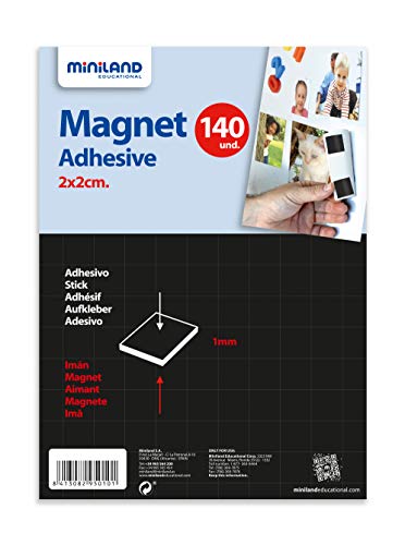 Magnetetiquetten auf DIN A4, 140 Etiquetten 2x2cm-95010 von Miniland