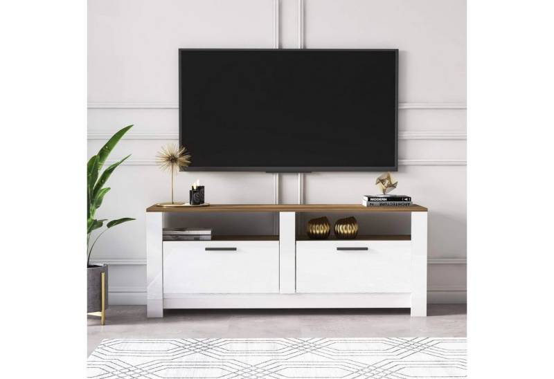 DEMA Home TV-Schrank Lowboard Grado, Breite 145cm, Fernseher bis zu 32-70 Zoll von DEMA Home