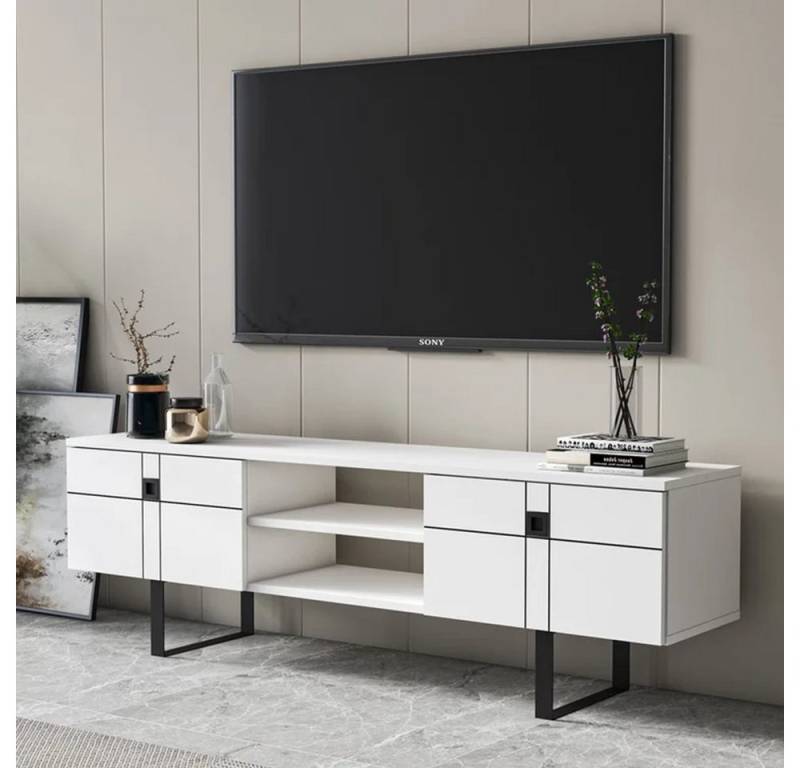 DEMA Home TV-Schrank TV-Schränke Paulo Breite 160 cm, Fernseher bis zu 32-70 Zoll von DEMA Home