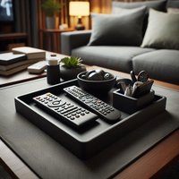 Design-Fernbedienungshalter, Tablett Mit Zwei Schalen | 3D-Druck von MinimalHomeDE