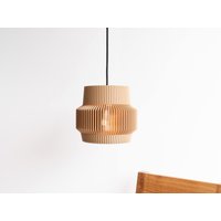 Designer-Pendelleuchte Aus Holz Bedruckt - Sand von MinimumDesign