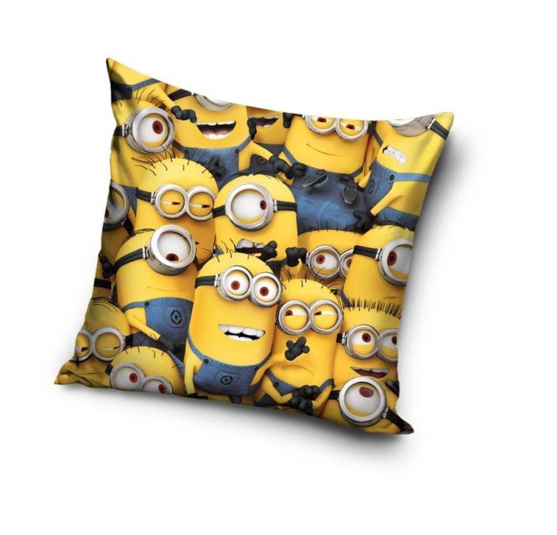 Minions Dekokissen Minions Velour Kissen Dekokissen 40 x 40 cm von Minions