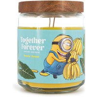 Minions Duftkerze, 510g, Banane Vanille Haselnuss, Geschenkkerze im Glas, Dekokerze, Ø12.5x10cm, Blau von Minions