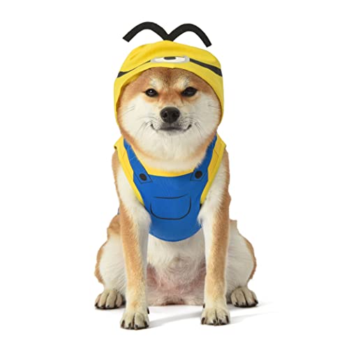 Minions Ich - Einfach Unverbesserlich Hund Halloween Kostüm | Hundekostüm mit Kapuze von den Minions | süßes Minion Kostüm für Hunde, kleines Hundekostüm für Ver kleine Hunde, Größe XS von MINIONS