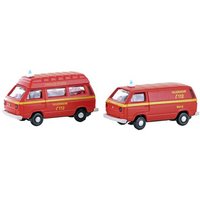 Minis by Lemke LC4342 N PKW Modell Volkswagen T3 2er Set Feuerwehr von Minis by Lemke