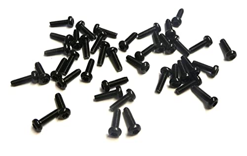 Schrauben Linsenkopf DIN 7985 TX - Edelstahl A2 SCHWARZ - M2 - M2,5 - M3 ISO14583 (M 2 x 6mm, 100) von Boppon