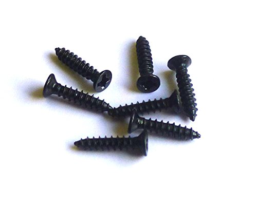 Senkkopf Blech-/Holzschrauben, mit Spitze und PH Kreuzschlitz, Abmessung: 1,4 x 10 mm, VE=100 Stück, Kopfdurchmesser = 2,5mm, Werksoff: Stahl schwarz von Minischrauben.com