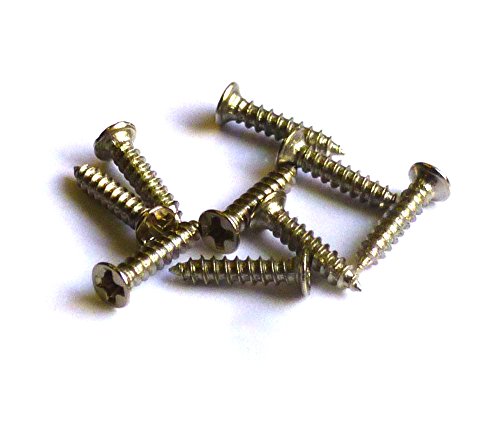 Senkkopf Blech-/Holzschrauben, mit Spitze und PH Kreuzschlitz, Abmessung: 2 x 12 mm, VE=100 Stück, Kopfdurchmesser = 3,5mm, Werksoff: Stahl vernickelt von Minischrauben.com