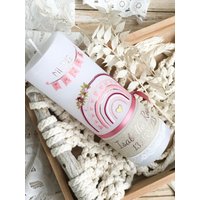 Taufkerze/ Geburtskerze/Geburtstagskerze Regenbogen Mit Wimpel von Minispatz