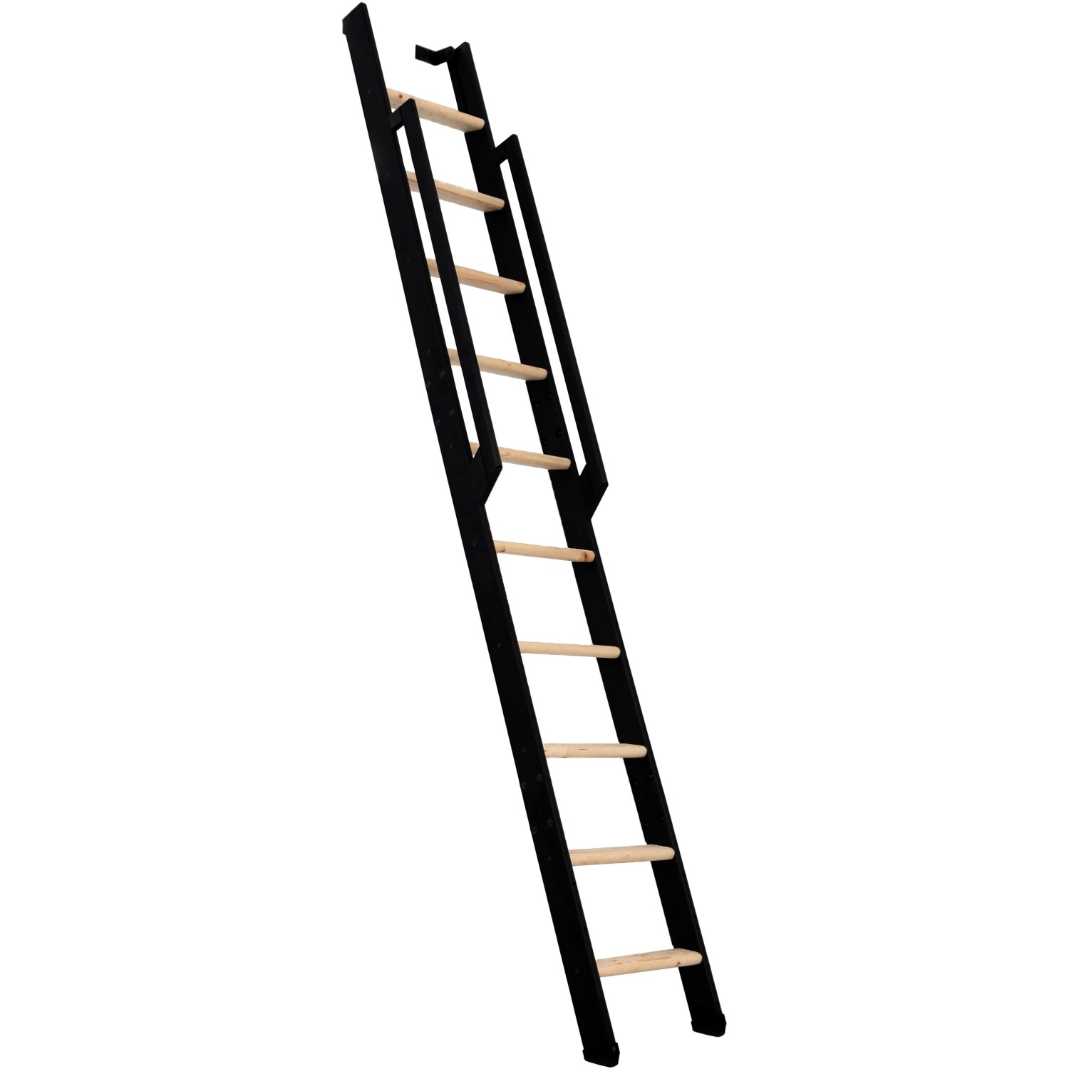 Minka Raumspartreppe Strong Buche Schwarz mit 10 Stufen Geschoßhöhe 243 cm von Minka