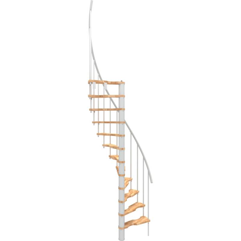 Minka Spindeltreppe Suono Smart Buche Weiß 120x68 cm Geschoßhöhe bis 305,5 cm von Minka