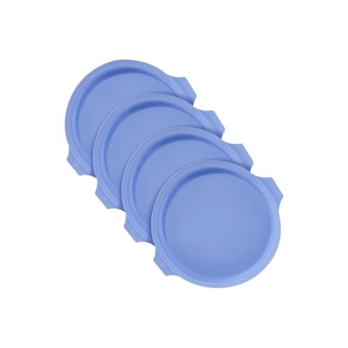 Minnhua 4 Stück Silikon Kuchenform Set Rund Schichtkuchen Backform 20cm Silikon Backform Rund Silikonform Backen Kuchenformen Backformen set für 8 Zoll Regenbogenkuchen Schichtkuchen von Minnhua