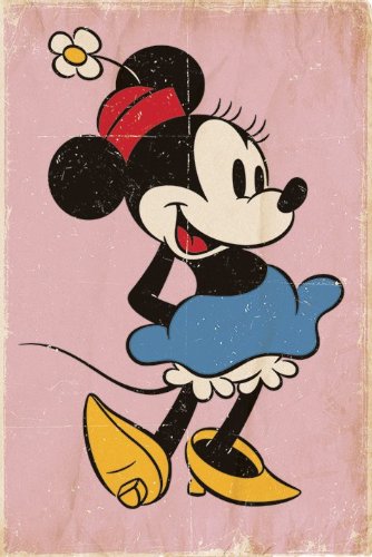 Minnie Mouse (Retro) Maxi-Poster der Grösse 61 x 91,5 cm von Minnie Mouse