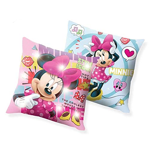 Disney LED Minnie Mouse Referenz KD Kissen aus Heimtextilien, Unisex, für Erwachsene, Mehrfarbig (Mehrfarbig), 1 Unidad (Paquete de 1) von Minnie
