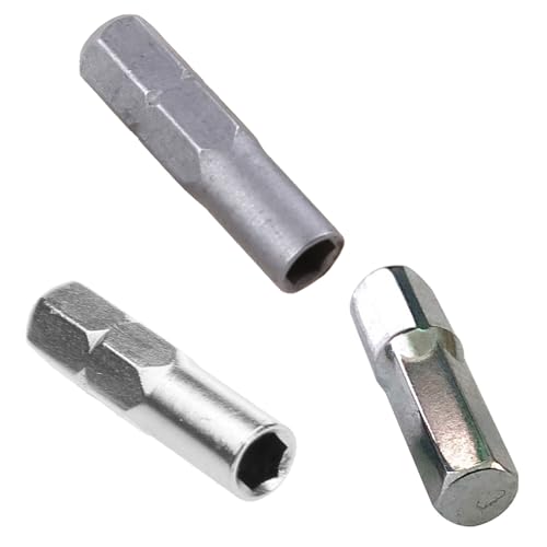 MinnowXY Schraubendreher-Bit-Adapter, Präzisions-Bit-Set, Schraubendreher, 6,35 mm, 1/4 Zoll Einsatz-Bit-Adapter auf 4-mm-Bit-Sechskant-Halter, 3 Arten von MinnowXY