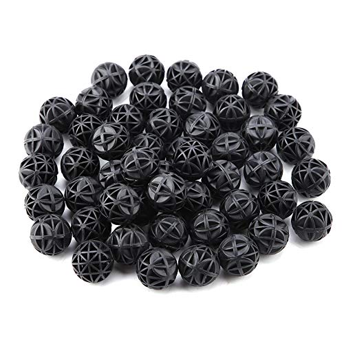 50Pcs Aquarium Filter Bio Balls Organische Filterkugeln Filter Medium Balance Balls Organische poröse Filter zur Wasserreinigung Aquariumreinigung von Pssopp