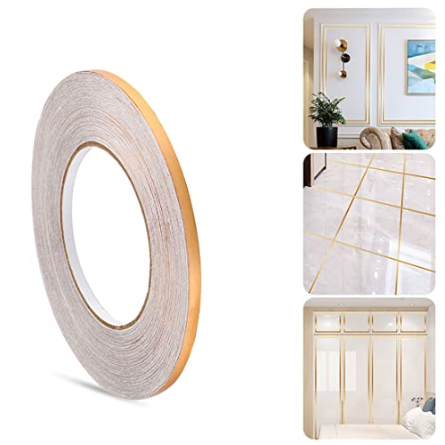 Minsezhi Metallic Mylar Film Tape,5mm x 50m Keramikfliesen Zierleiste,Bodenband für die Dekoration Wand,Schlafzimmer, Autos,BooteTrim,Handwerk und Geschenke Wrapping von Minsezhi