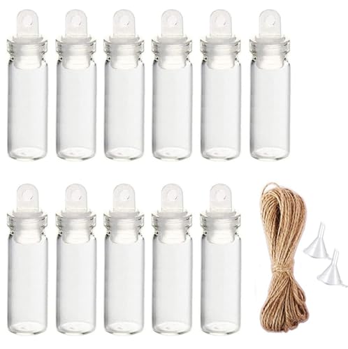 Minsily 100 Pcs 2ml Mini kleine Glasflaschen mit Kunststoffstopfen 20m Twines Tiny Glas Jar Mini Fläschchen Wishing Flaschen DIY Dekoration Kunsthandwerk für Hochzeit Party Favors Geschenke Minsily 100 Pcs 2ml Mini kleine Glasflaschen mit Kunststoffstopfen 20m Twines Tiny Glas Jar Mini Fläschchen Wishing Flaschen DIY Dekoration Kunsthandwerk für Hochzeit Party Favors Geschenke von Minsily
